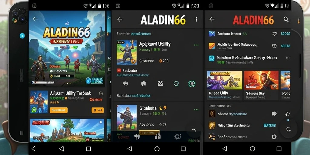 Tampilan screenshot utama ALADIN66 menunjukkan fitur-fitur utilitas yang efektif.