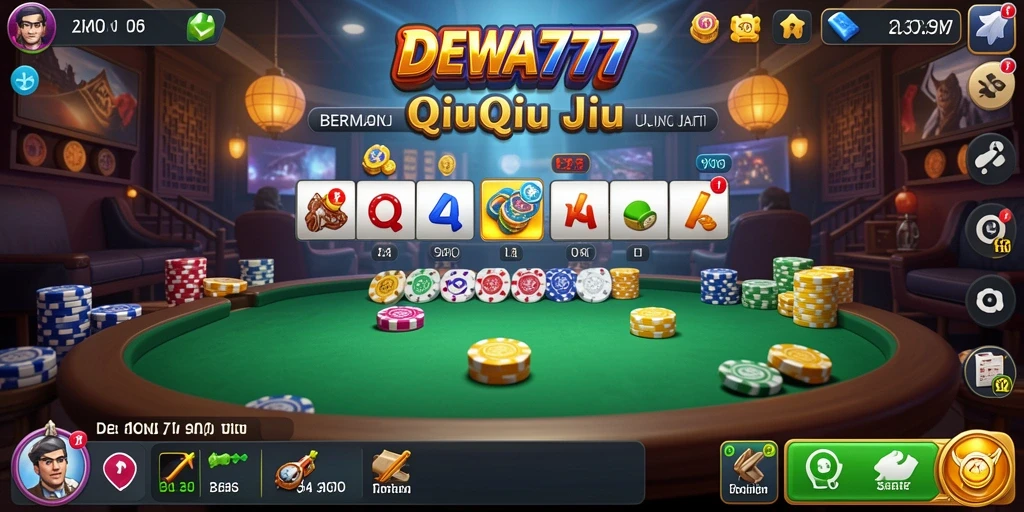 Screenshot gameplay QiuQiu yang mendebarkan di DEWA777.