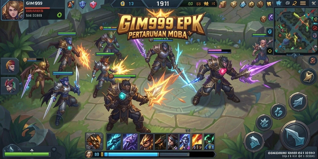 Tangkapan layar utama menunjukkan aksi seru dalam GIM999.