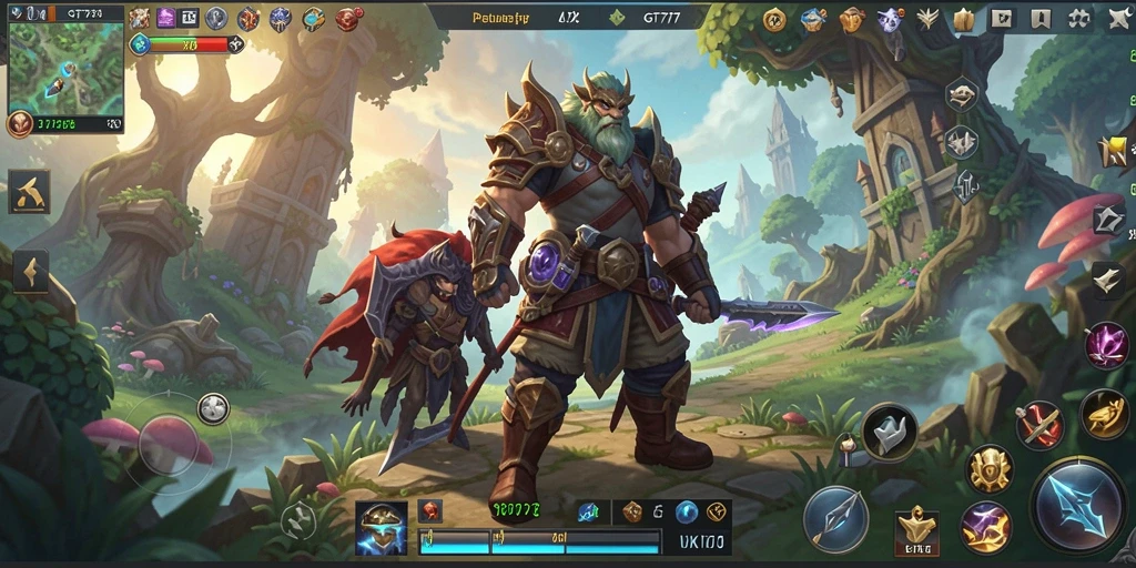 Screenshot gameplay GT777 yang menampilkan aksi seru di dunia MMORPG.
