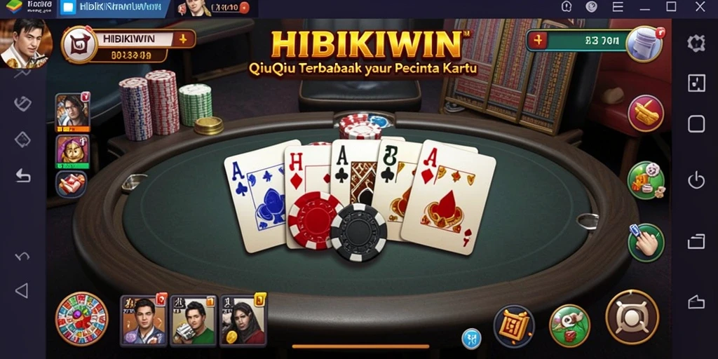 Tampilan gameplay seru QiuQiu di HIBIKIWIN.