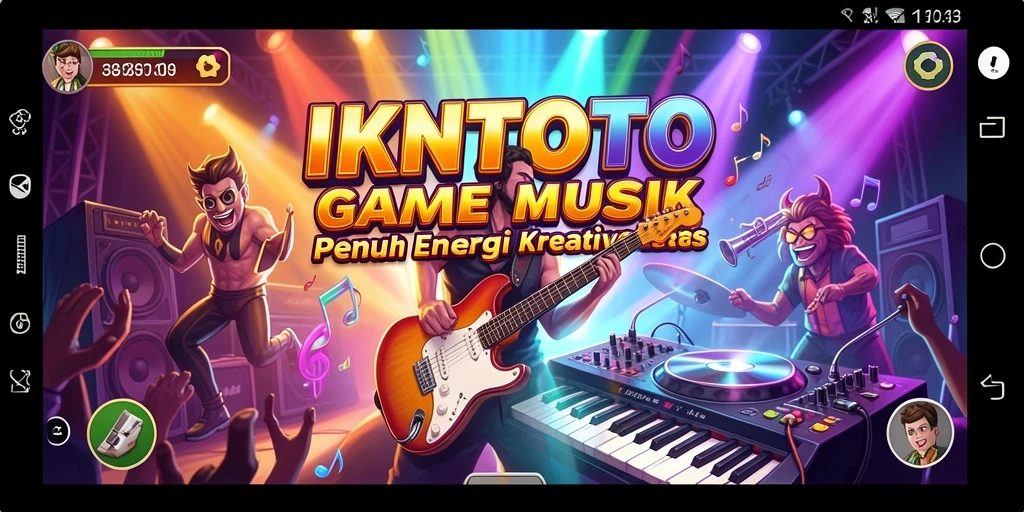 Tampilan gameplay IKNTOTO yang seru dengan berbagai lagu musik.