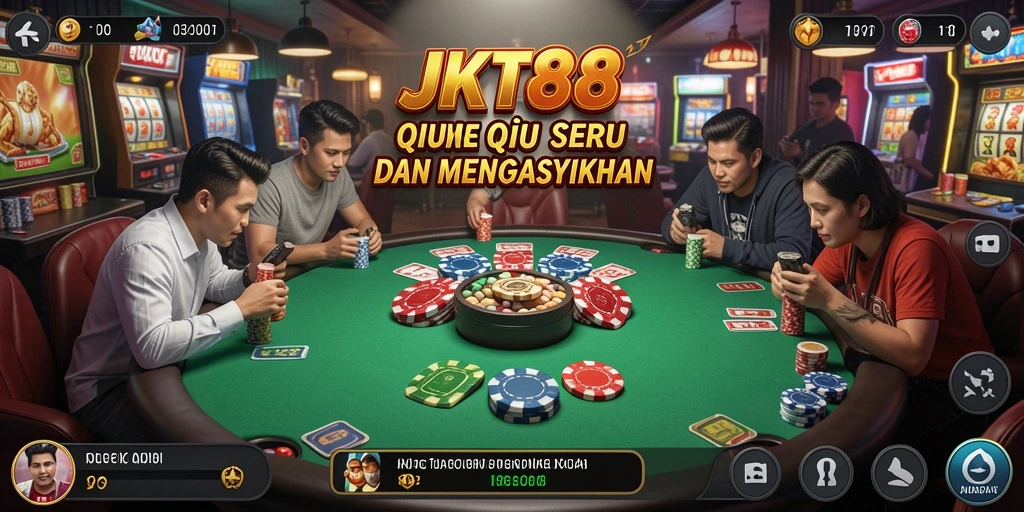 Tampilan gameplay QiuQiu yang seru dan kompetitif.