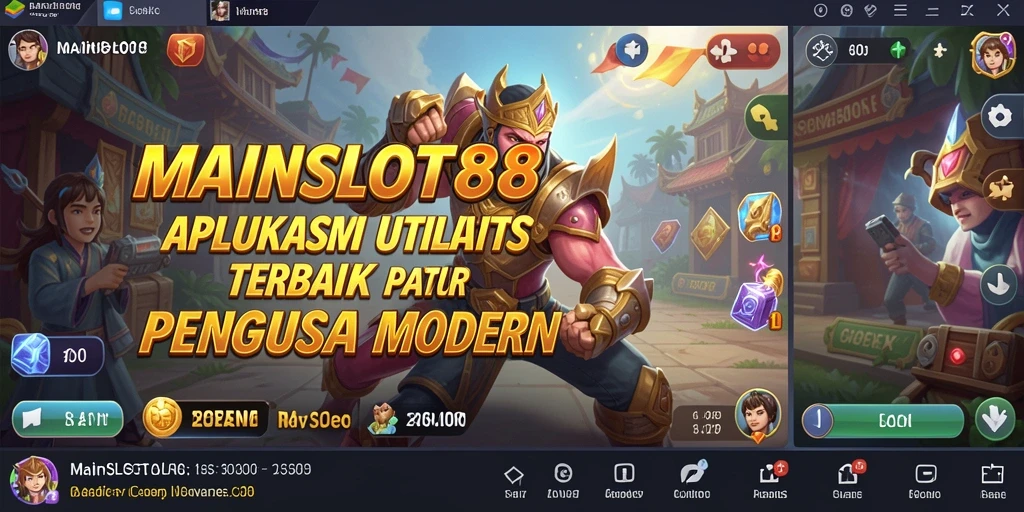 Screenshot utama MAINSLOT88 menampilkan antarmuka aplikasi yang modern dan intuitif.