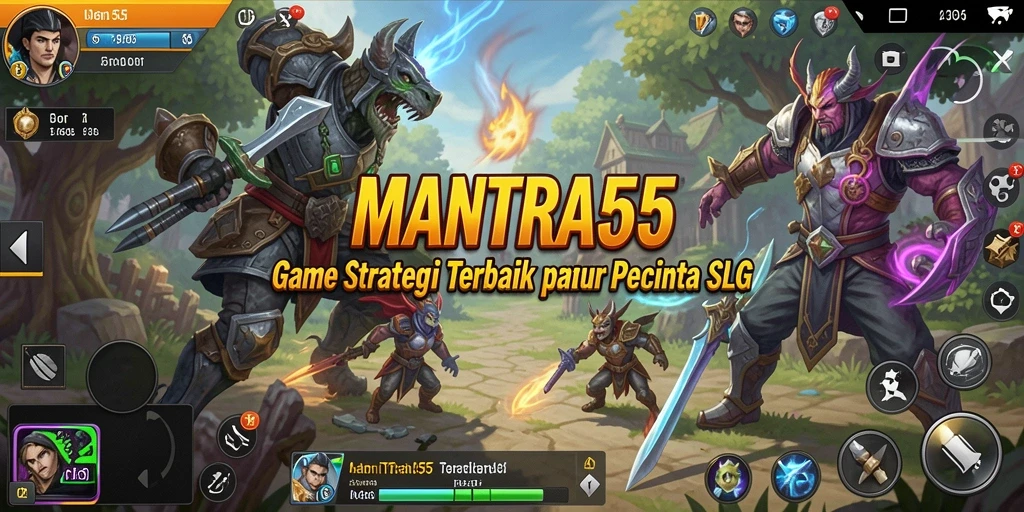 Tampilan gameplay menarik dari MANTRA55 yang penuh strategi.