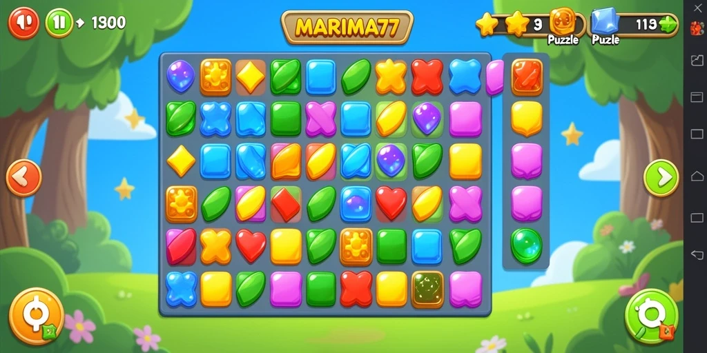 Tampilan seru dari gameplay MARIMA77 di level yang penuh tantangan.