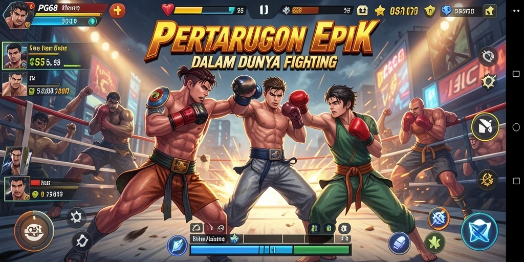 Screenshot PGG68 menampilkan aksi pertarungan yang mendebarkan.
