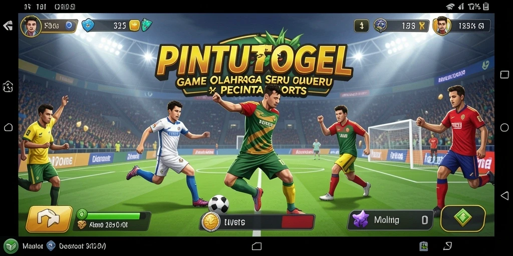 Screenshot PINTUTOGEL menampilkan aksi seru dalam gameplay olahraga.