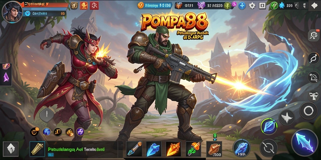 Tampilan gameplay POMPA88 yang mendebarkan dan penuh aksi.