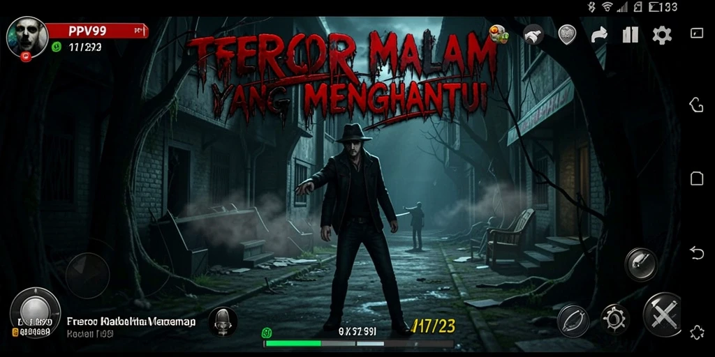 Tampilan gameplay PPV99 yang menciptakan suasana mencekam dan menakutkan.