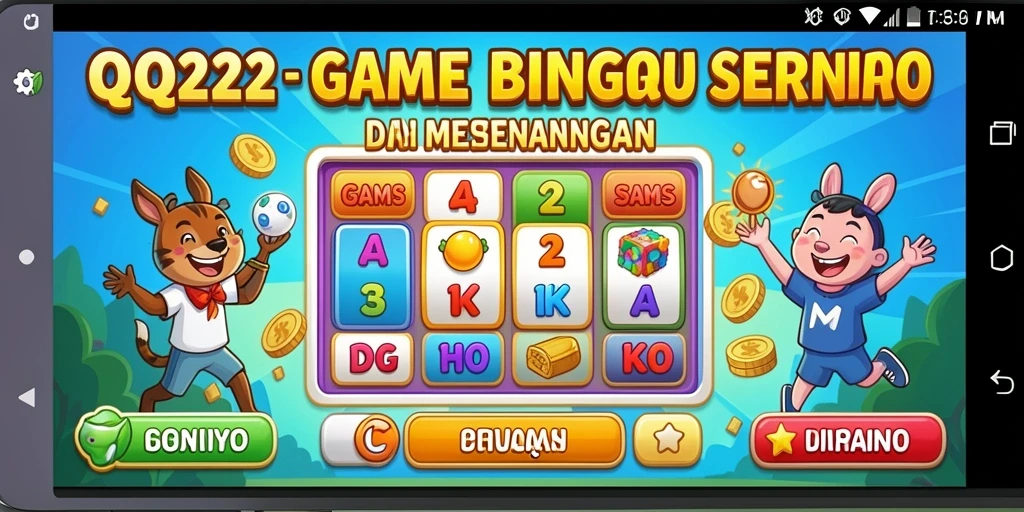 Tampilan gameplay seru dari QQ222 dengan berbagai pilihan kartu Bingo.