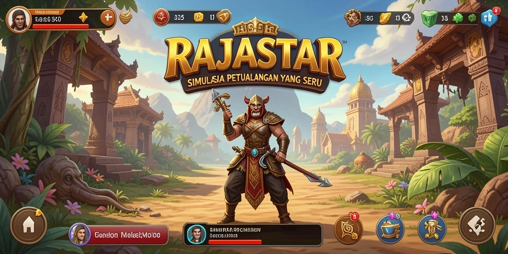 Tampilan gameplay RAJASTAR yang menarik dan penuh petualangan.
