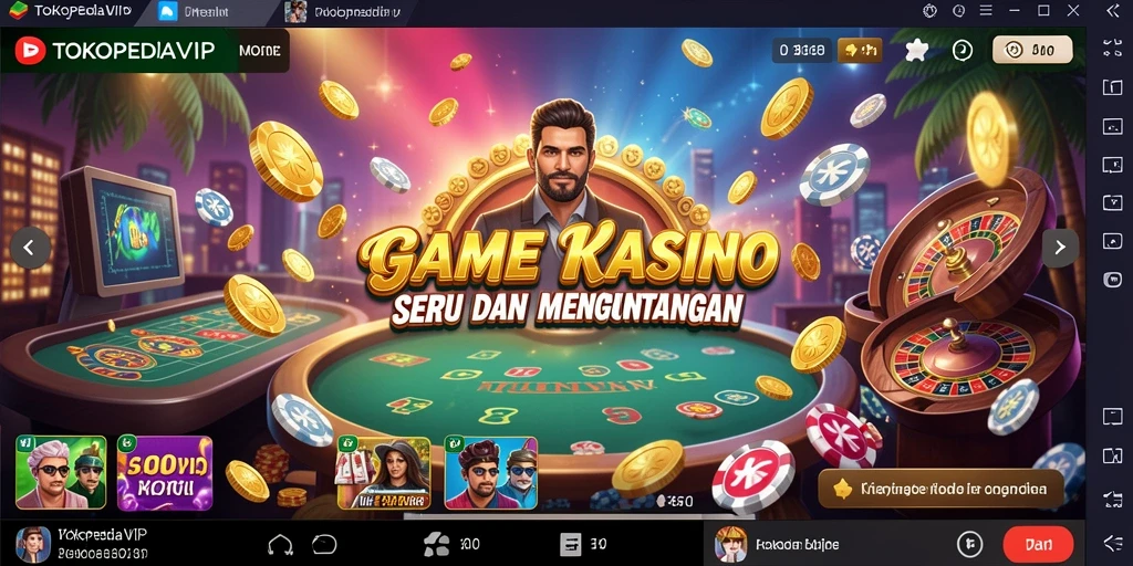 Tampilan gameplay TOKOPEDIAVIP yang menarik dengan berbagai pilihan kasino.