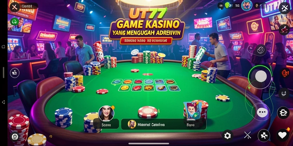 Tampilan gameplay Kasino yang menakjubkan dari UT77.