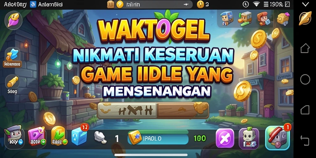Screenshot utama WAKTOGEL menampilkan gameplay Idle yang menarik.