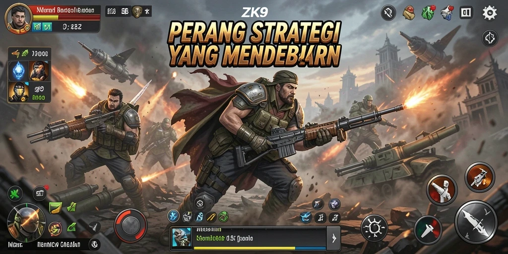 Tampilan gameplay ZK9 yang menegangkan dan strategis.